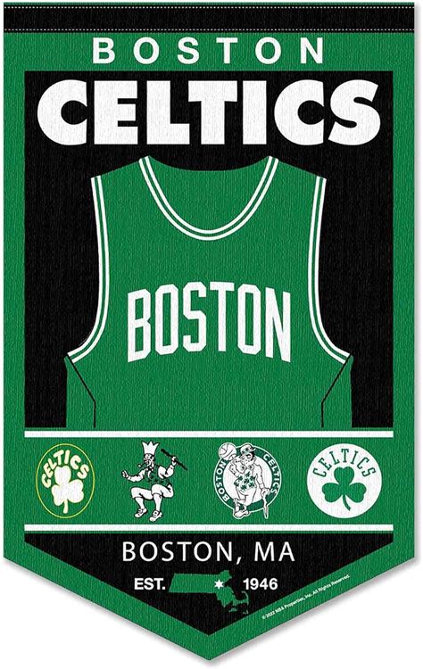 Boston Celtics Wincraft Heritage Banner Pennant X Kbk Sports