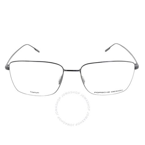 Porsche Design Demo Rectangular Titanium Mens Eyeglasses P8382 A 55 4046901802035 Eyeglasses