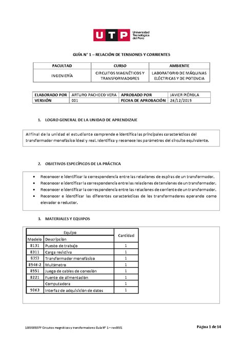 100000 E07P GUIA N1 Labmaqui 01 Relación DE Tensiones Y Corrientes