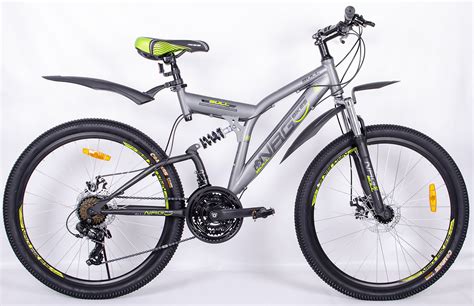 Велосипед NRG Bikes BULL 26/19 gray-black-green - купить по выгодной ...