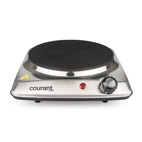 Courant Portable Single Burner In Stainless Steel Hot Plate CEB ST The Home Depot