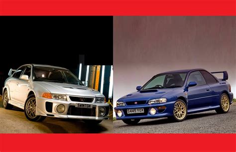 90’s Heroes Mitsubishi Evo Vs Subaru Impreza Η ιαπωνική κουλτούρα Δύο οικογενειακά σεντάν