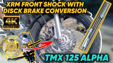 PAANO MAG CONVERT NG XRM FRONT SHOCK SA HONDA TMX 125 ALPHA W DISC