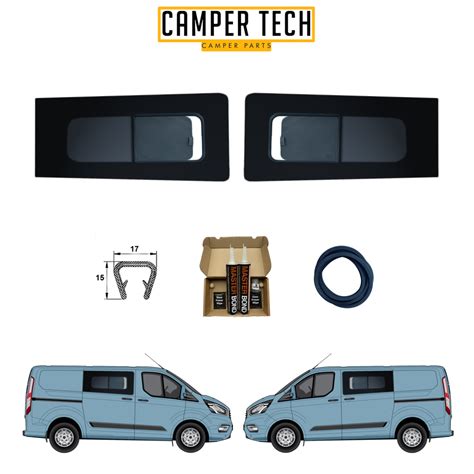 Ford Transit Custom Sliding Windows Transit Custom Side Windows For Twin Doors Camper Tech