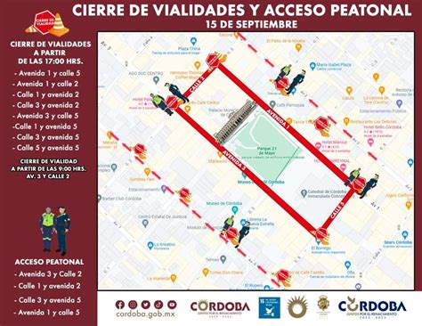 Cierre De Vialidades Y Rutas De Acceso Peatonal Para El Grito De