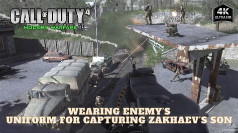 Wearing Enemy S Uniform To Capturing Zakhaevs Son Call OF Duty