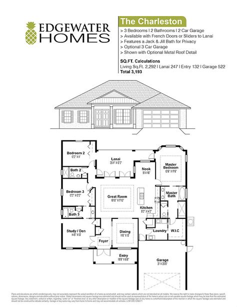 The Charleston - Edgewater Homes custom floorplan