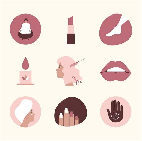 Set Of Beauty And Cosmetics Premium Vector Rawpixel