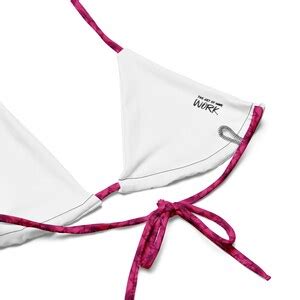 AR Bikini Pink Rifle And Coquette Bow Swimsuit Bachelorette Party