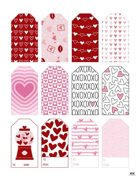 Choose From 300 Valentine S Day Tags Perfect For Treat Bags Gift Tags