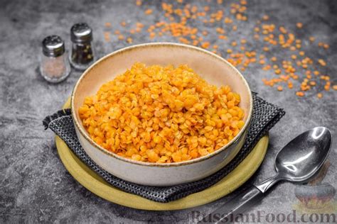 Рецепт: Рассыпчатая красная чечевица (в микроволновке) на RussianFood.com
