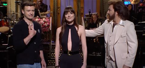 Jimmy Fallon, Justin Timberlake Crash Dakota Johnson 'SNL' Monologue