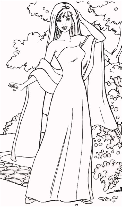 Fashion Dress Coloring Pages For Your Little Girls Coloring Pages