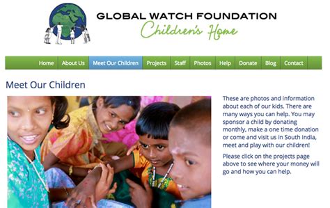 Global Watch Foundation Childrens Home Soul Secret Service