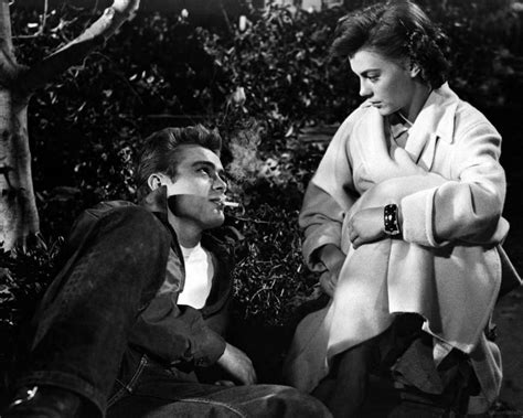 Download James Dean Natalie Wood Outdoors Wallpaper | Wallpapers.com