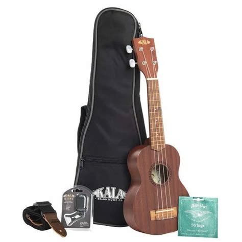 Kala Ka S Mahogany Soprano Ukulele Bundle Giggear