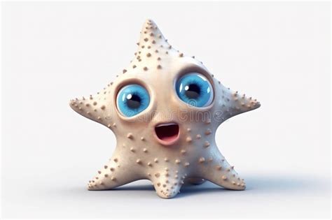 Super Cute Baby Starfish With Full Body View Massive Blue Eyes And Big