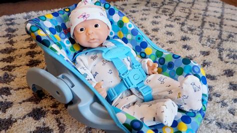 How To Make Silicone Baby Doll Look Realistic In Joovy Car Seat Youtube