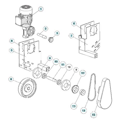 Drive Assembly For Husqvarna Blastrac Ebe Ex Steel Shot Blasters L