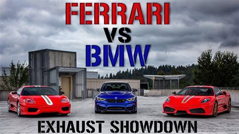 FERRARI Vs BMW Exhaust Showdown YouTube