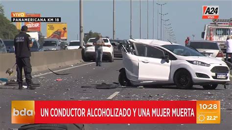 Choque múltiple en Panamericana Km 18 murió una chica de 25 años