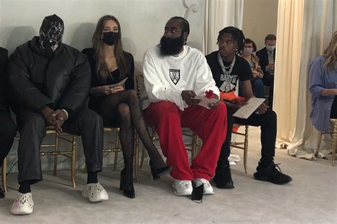 Masked Kanye Lil Baby And James Harden Appear At Balenciaga Fashion