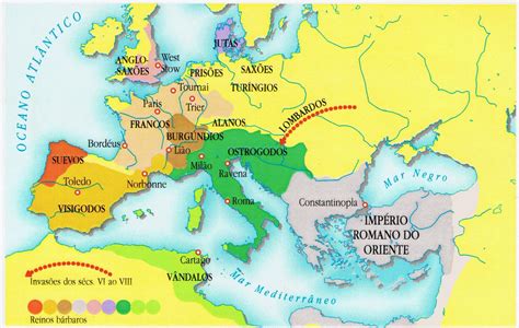 Disciplina de História O novo mapa político da Europa nos séculos V e VI