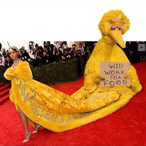 Big Bird Rihanna S Met Gala Dress Know Your Meme