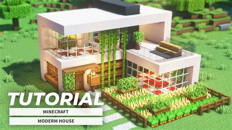 Minecraft How To Build A Simple Modern House 簡単！シンプルなモダンハウスの作り方