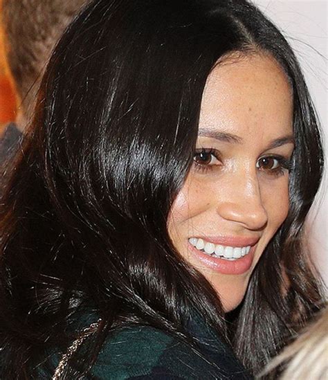 Meghan Markle Freckles Rich Brunette Hair Rich Hair Color Meghan