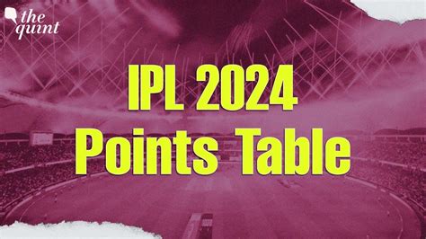 IPL Points Table 2024 Updated Positions Of Teams After LSG Vs MI Match