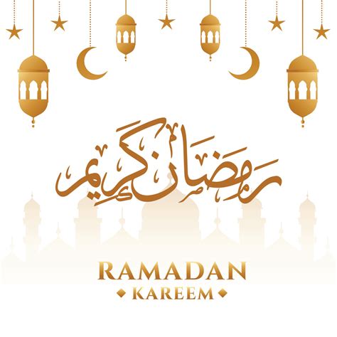 Ramadan Kareem Greeting Background Template Vector Art At Vecteezy