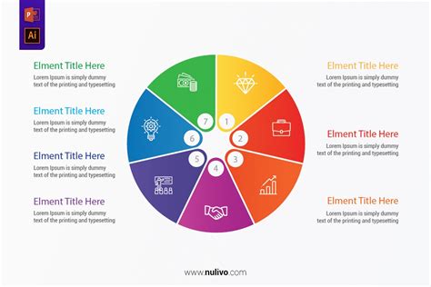 Circular Infographic Flow Chart Process PowerPoint Diagram | Nulivo Market