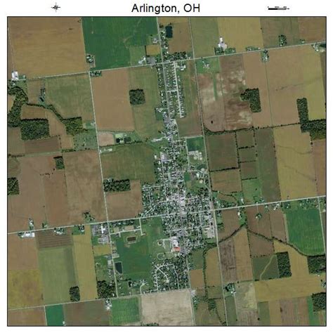 Aerial Photography Map of Arlington, OH Ohio