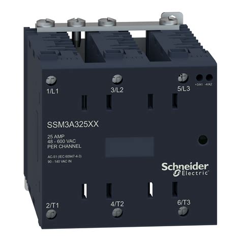 Ssm3a325f7 Single Phase Relay Harmony Solid State Modular Relay 25a Din Rail Mount