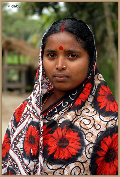 Vermillion Sindoor Mark On The Hindu Woman Forehead By Debu