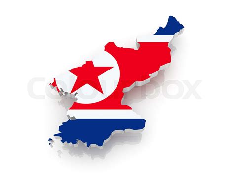 Map Of North Korea Stock Image Colourbox