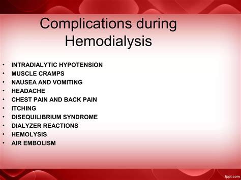 Complication during hemodialysis | PPT
