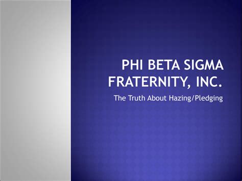 Phi Beta Sigma Fraternity Inc