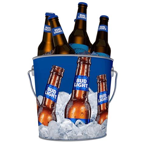 Bud Light Signature Pail Style Beer Bucket New Bud Light Beer