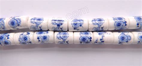 Porcelain Beads - Blue and White Beads