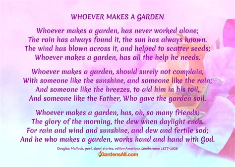 Garden Poetry And Poems For The Heart Of The Gardener Gardensall