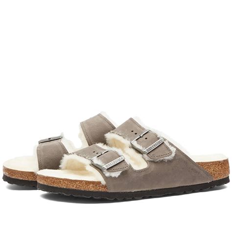 Birkenstock Arizona Shearling Iron Oiled Leather End Cn