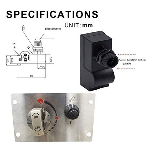 Snapklik Mcampas Electric Push Button Ignition Spark Generator