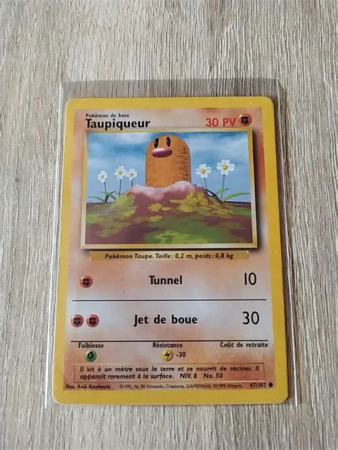 CARTE POKEMON WIZARDS Taupiqueur 47 102 Set De Base FR EUR 5 00