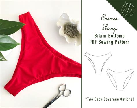 Reversible Bikini Bottoms Sewing Pattern PDF Women S Seamless High Cut Bikini Bottoms Sewing