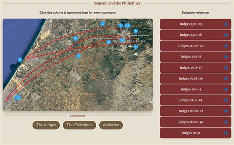 Samson Bible Map