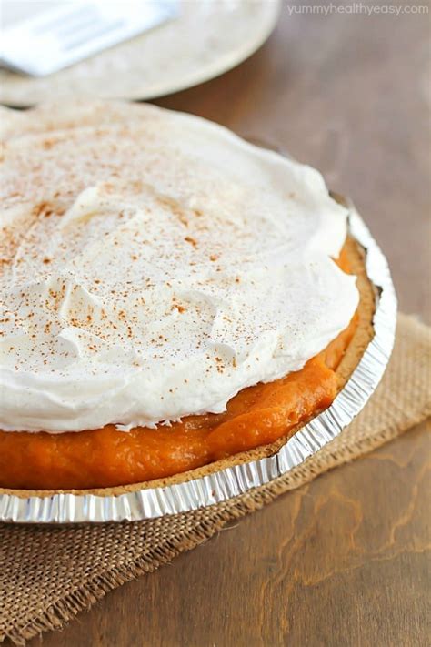 No Bake Pumpkin Pie Yummy Healthy Easy