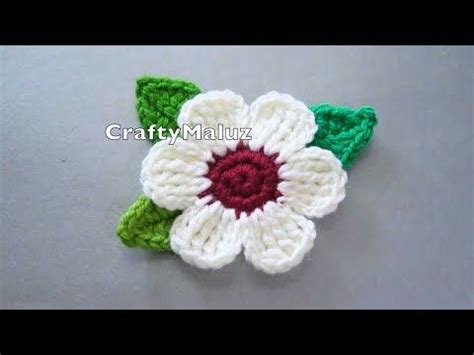 Crochet Tutorial Flor A Crochet Muy F Cil Flor Tejida Paso A Paso