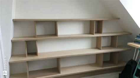 Biblioth Que Diy En Contreplaqu De Bouleau Et Mdf Tosize Fr